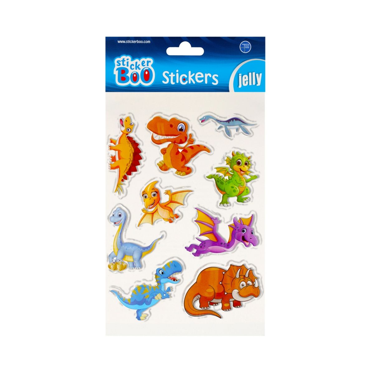 Naklejka (nalepka) Stickerboo S-Boo Jelly Dino (493721)