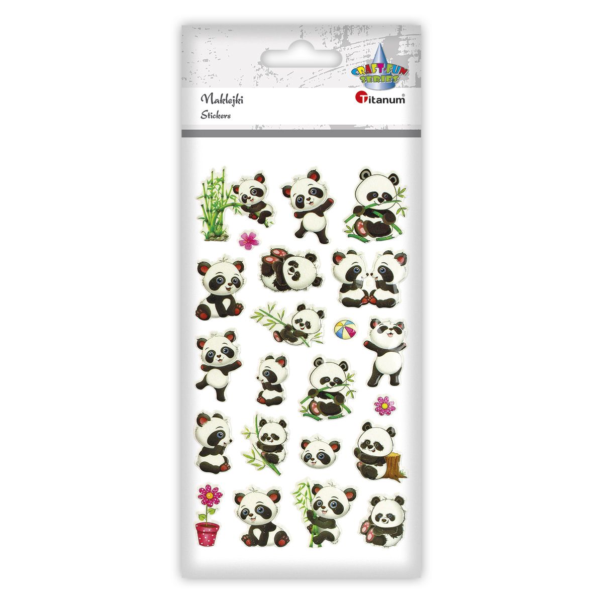 Naklejka (nalepka) Craft-Fun Series Panda wypukłe Titanum (JN-U038)