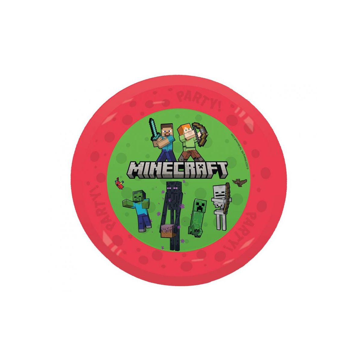 Talerz Godan wielokrotnego użytku 21cm Minecraft (95820)