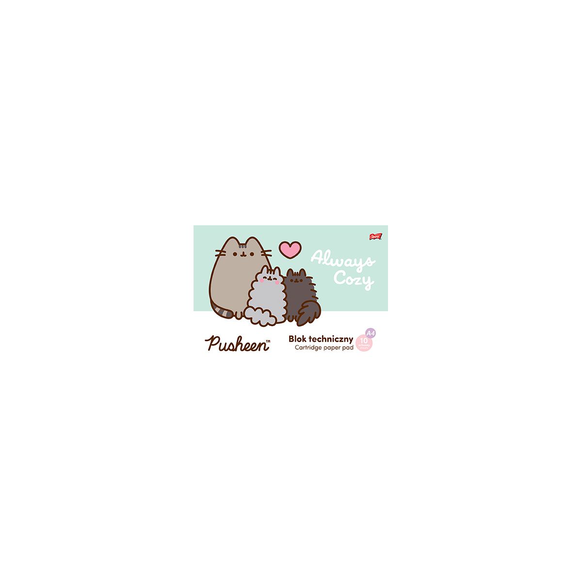 Blok rysunkowy Pusheen A4 biały 20k Unipap