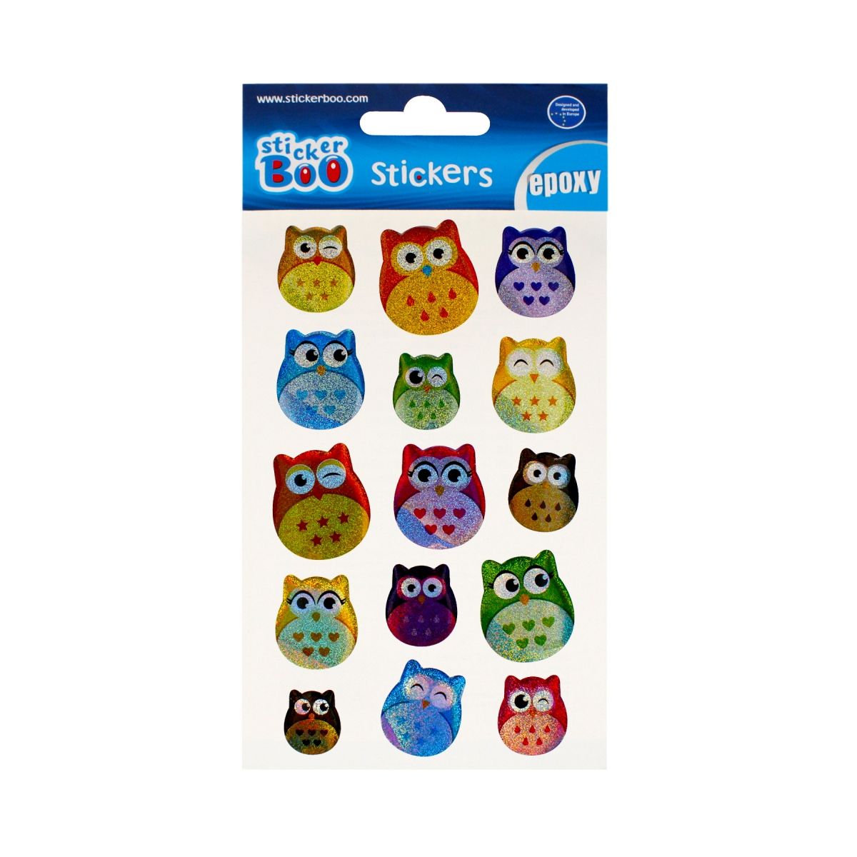 Naklejka (nalepka) Stickerboo S-Boo Epoxy Sowy (493729)