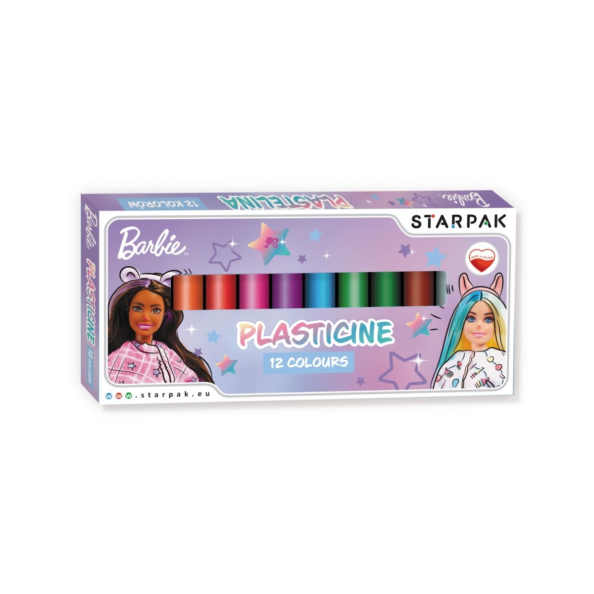 Plastelina 12 kol. Barbie mix Starpak (513956)
