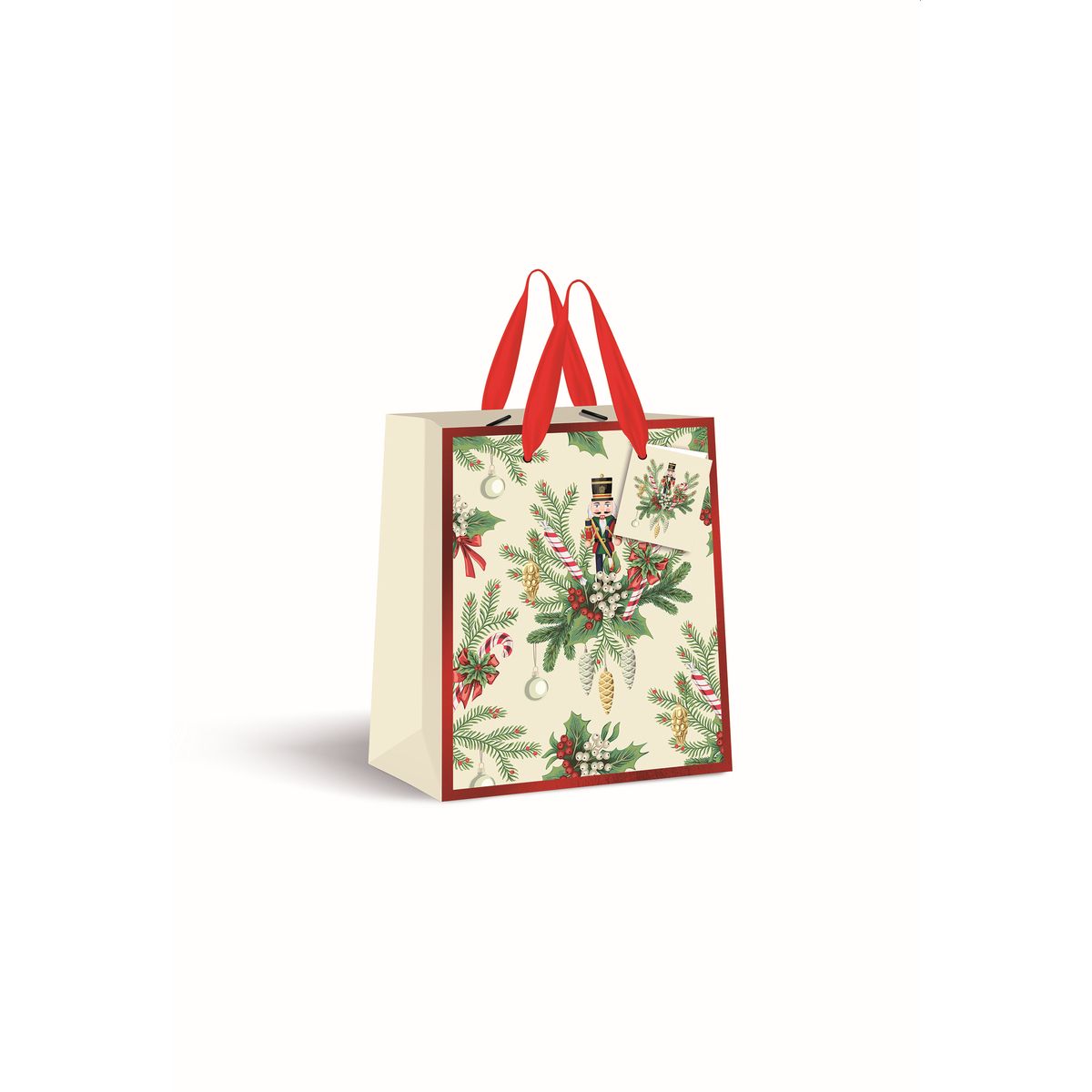 Torba prezentowa duża CREAM BOŻE NARODZENIE [mm:] 330x460x 130 Interdruk (190G)
