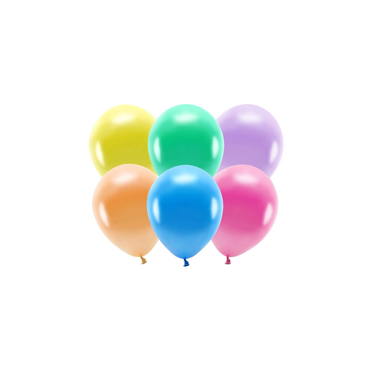 Balon gumowy Partydeco Metalizowane Eco Balloons mix 260mm (ECO26M-000)