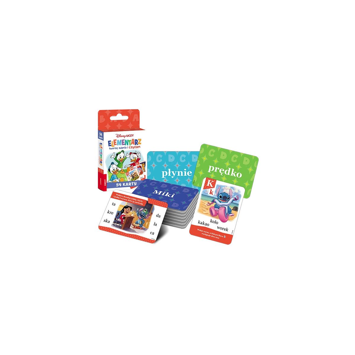Książeczka edukacyjna Disney Uczy. Tworzę zdania i czytam. Karty Ameet (UEK 9301)