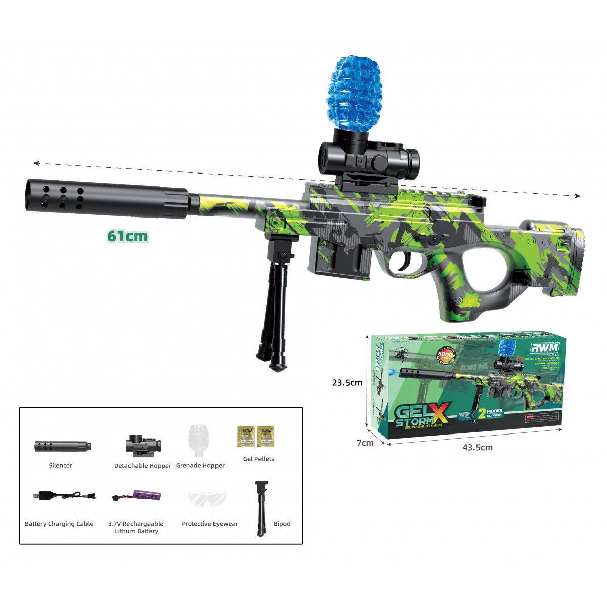 Karabin AWM na kulki wodne Lean (24372)