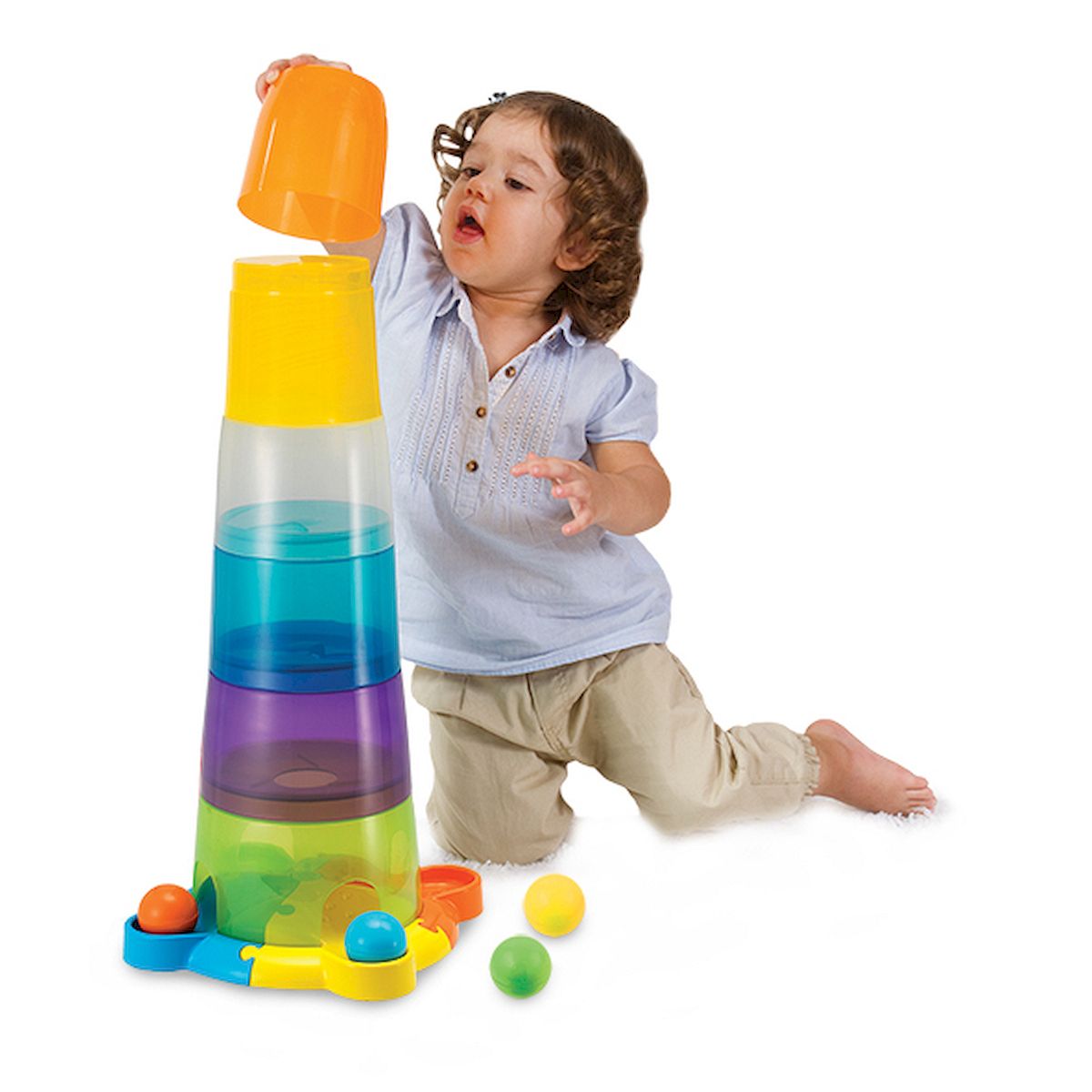 Układanka WIEŻA Z PIŁECZKAMI Smily Play (000737)