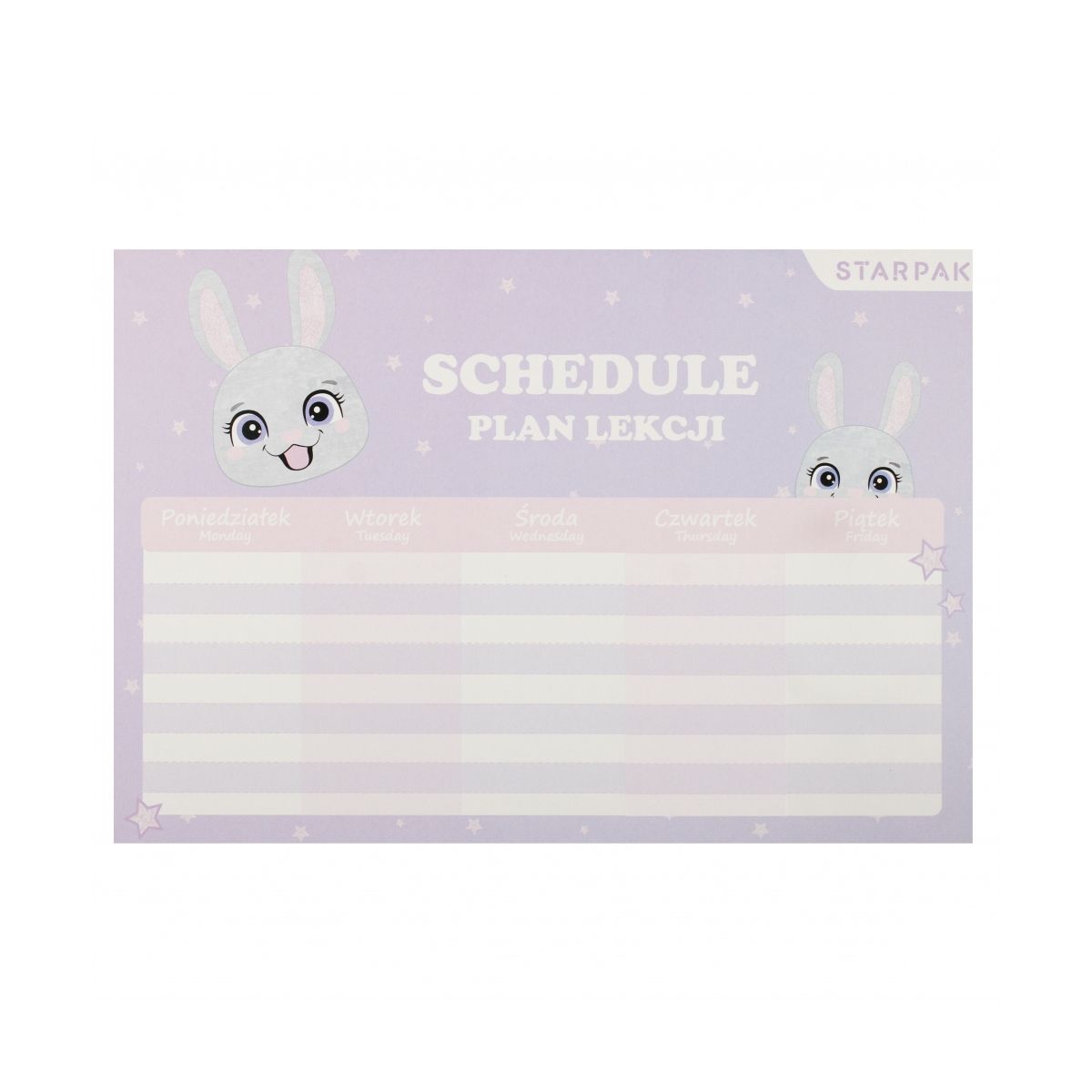 Plan lekcji Starpak RABBIT (536146)