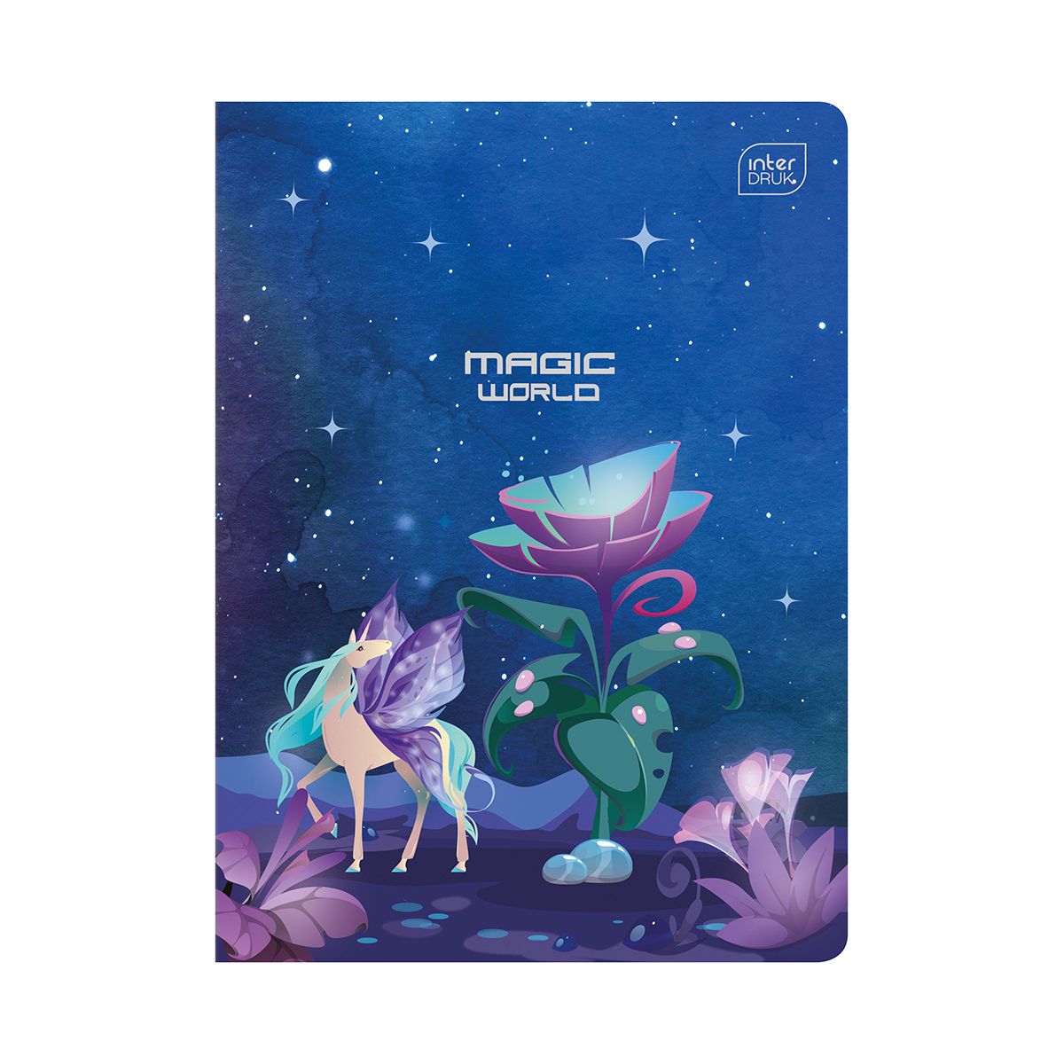 Zeszyt METALIC FANTASY A5 60k. 70g krata Interdruk