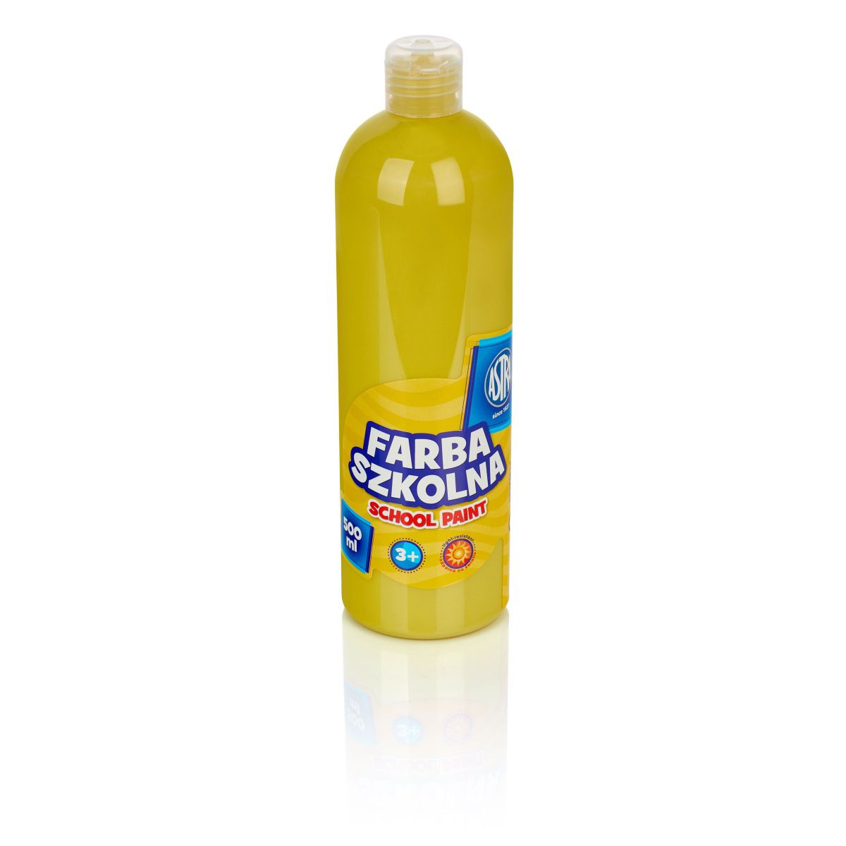 Farby plakatowe Astra kolor: żółty 500ml 1 kolor.