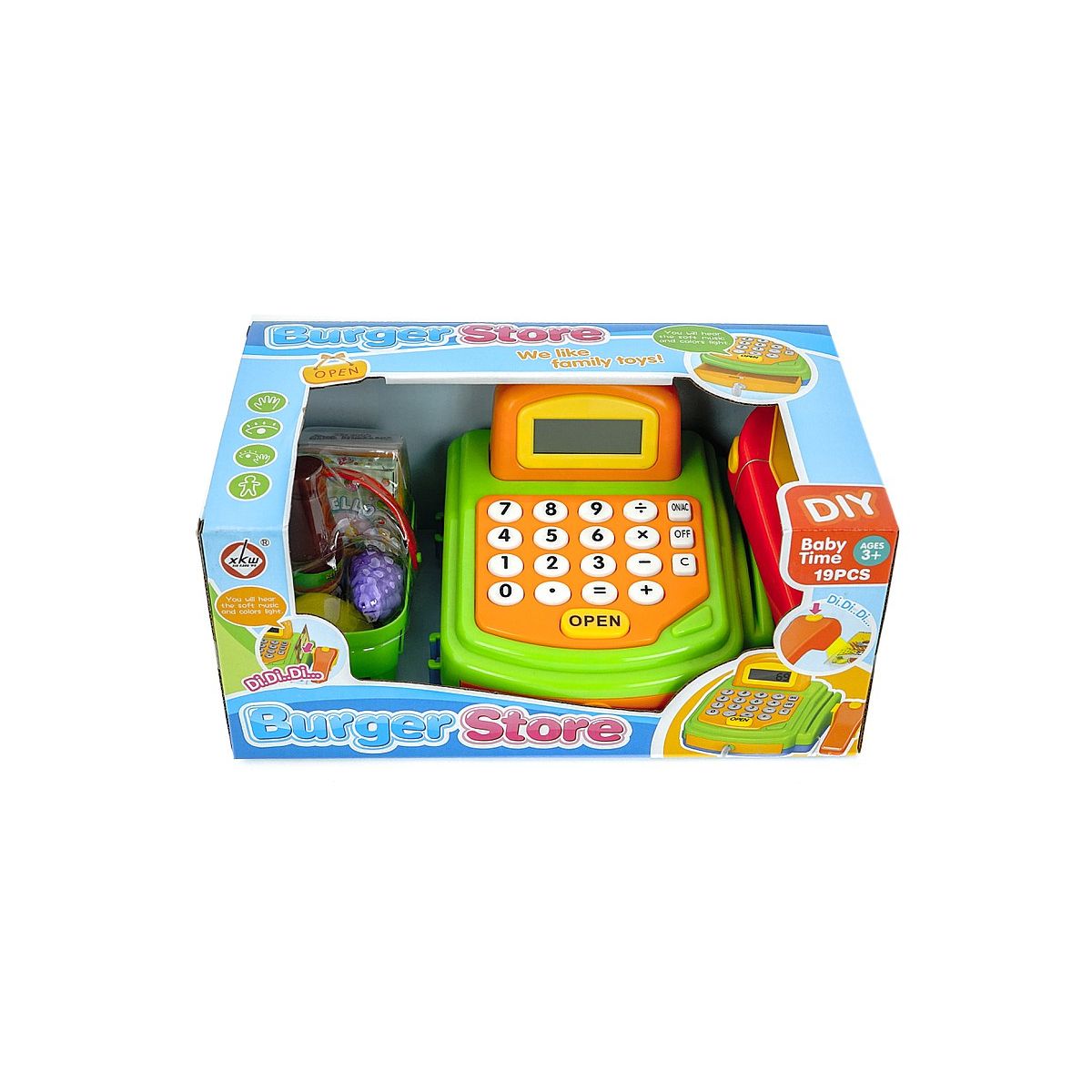Kasa sklepowa na baterie, wyświetlacz LCD, światło, dźwięk Adar (517349)