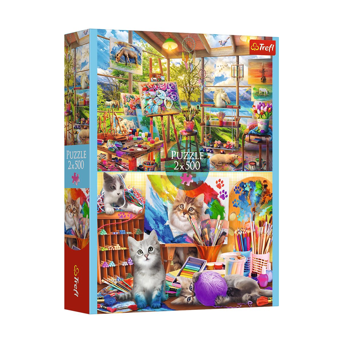 Puzzle Sztuka malowania 2x500 el. Trefl (37530)