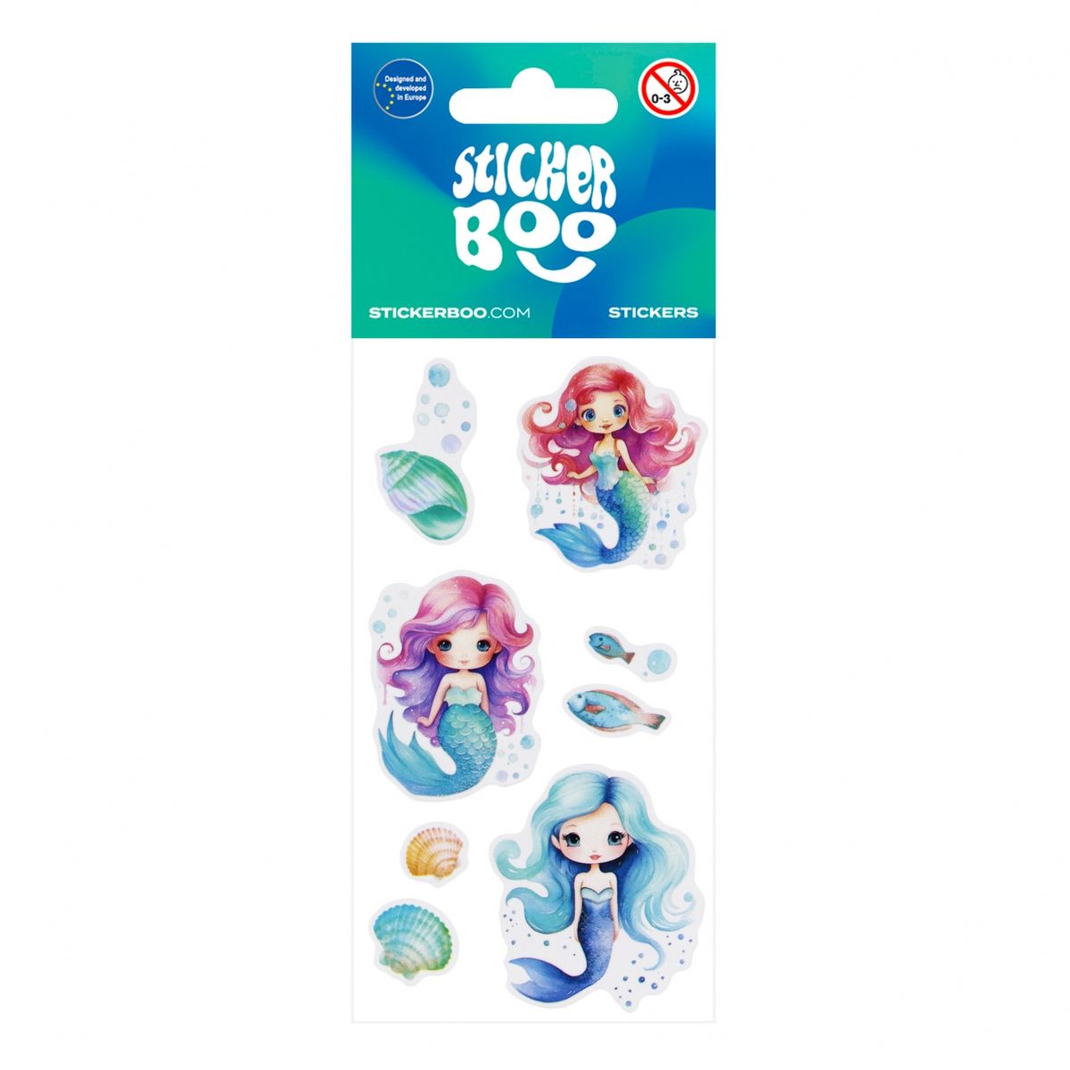 Naklejka (nalepka) Syrenki Stickerboo (550330)