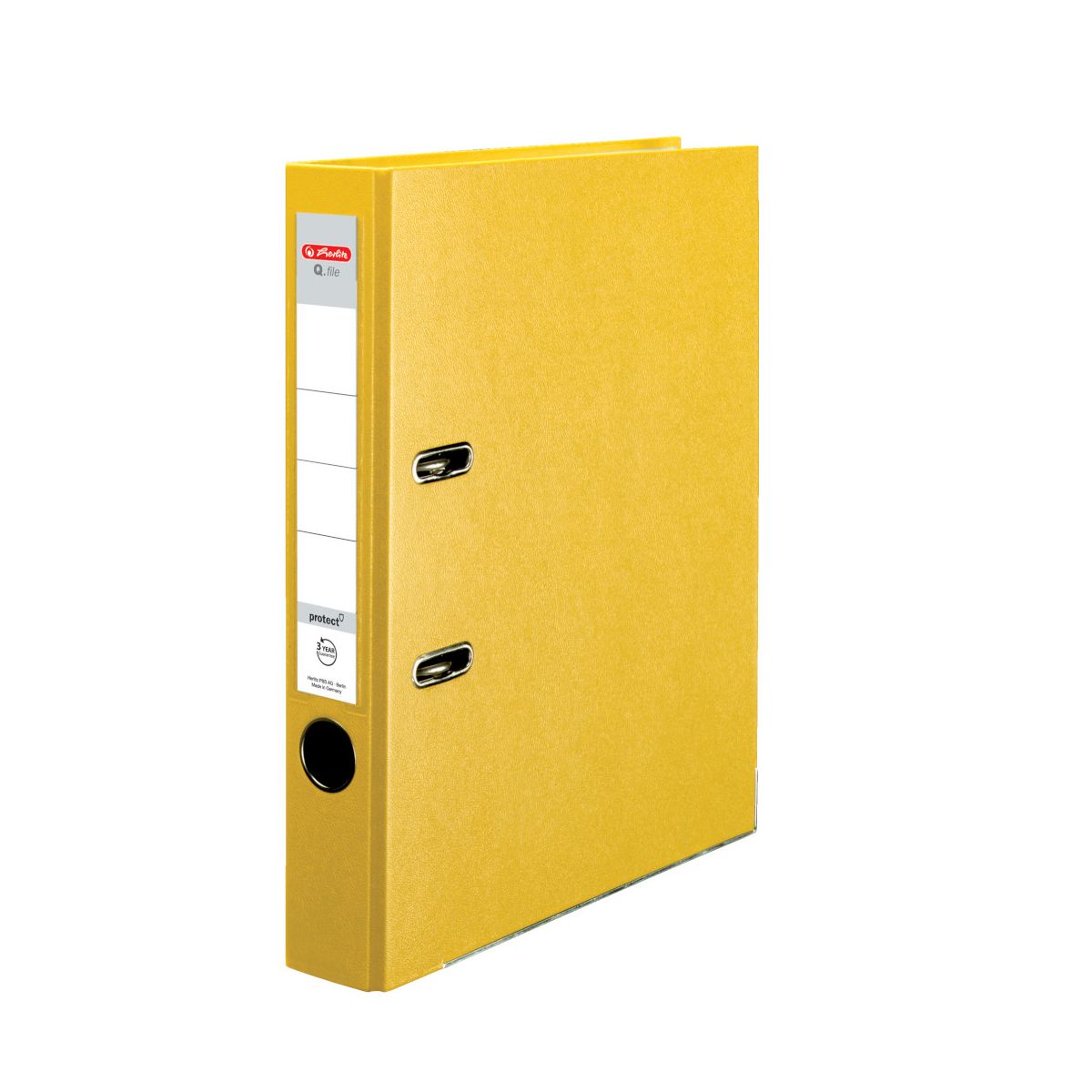 Segregator dźwigniowy Herlitz Q. file Standard A4 50mm żółty (0011167517)