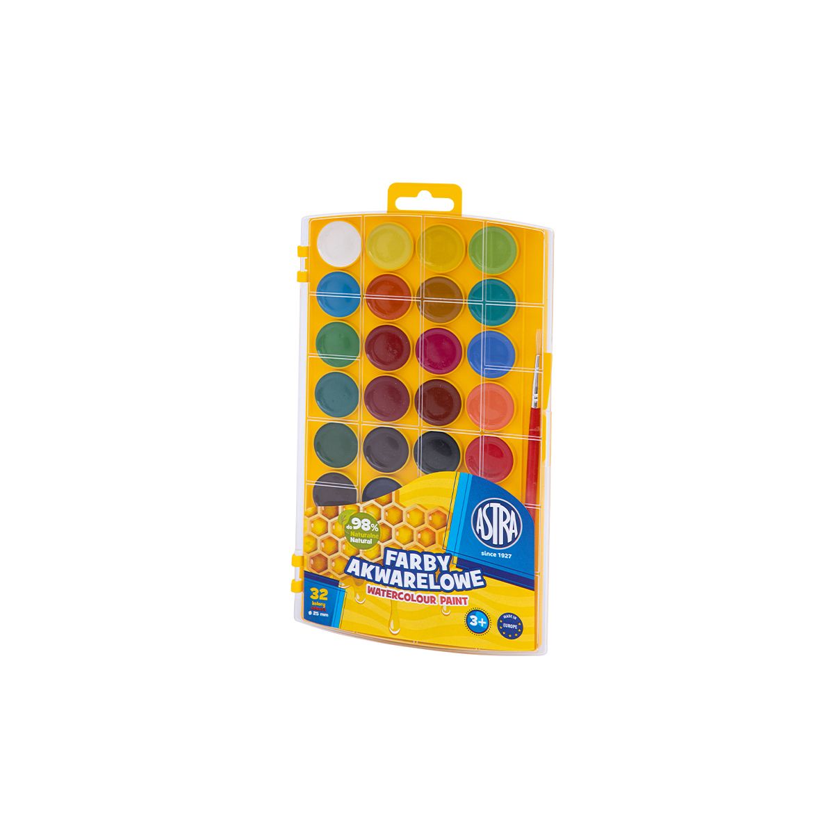 Farby akwarelowe z eurozawieszką 36 kolor. Astra (302023002)