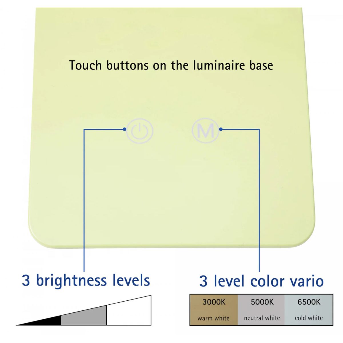 Lampka biurowa Maul LED MAULpearly LIMONKOWA (82017/52 ML)