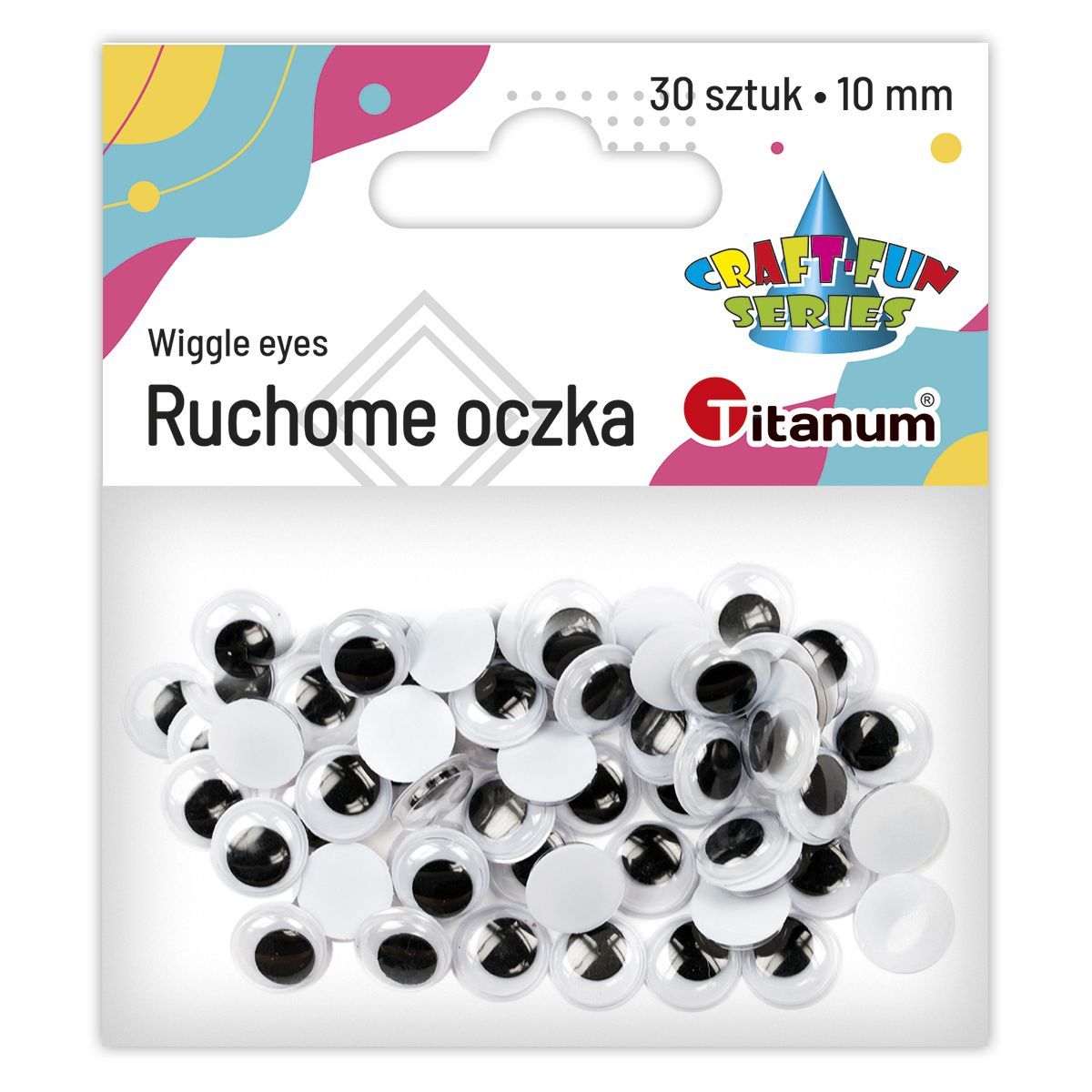 Oczy Titanum Craft-Fun Series ruchome 10mm