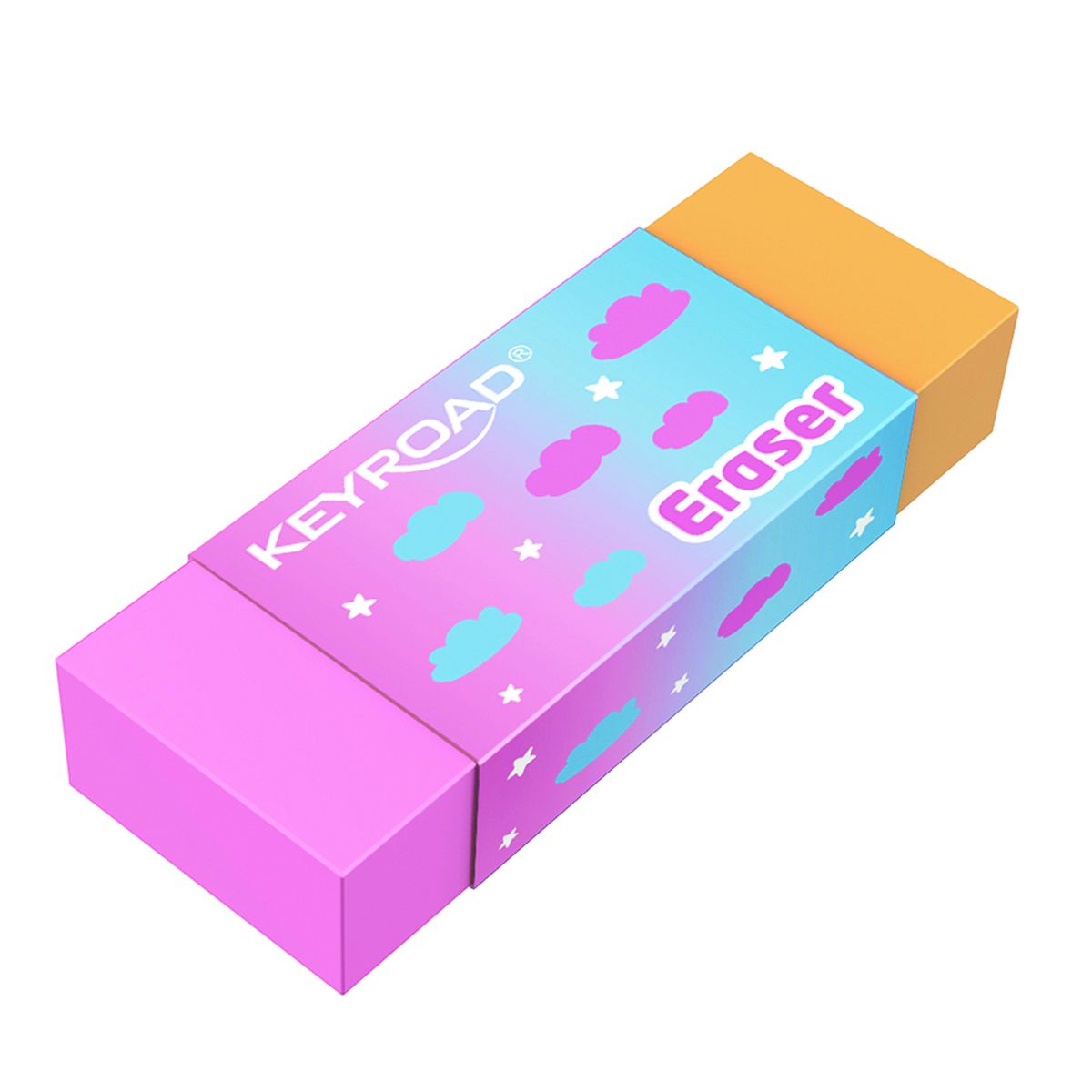 Gumka do mazania Keyroad pastel tęczowa (KR972540)