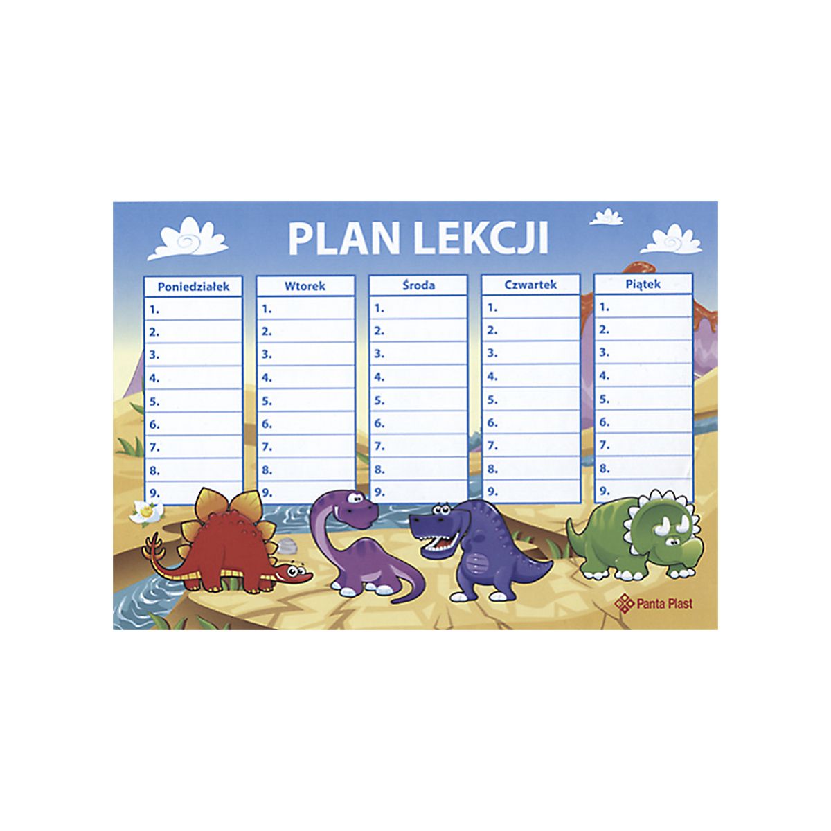 Plan lekcji Panta Plast (0424-0007-99)