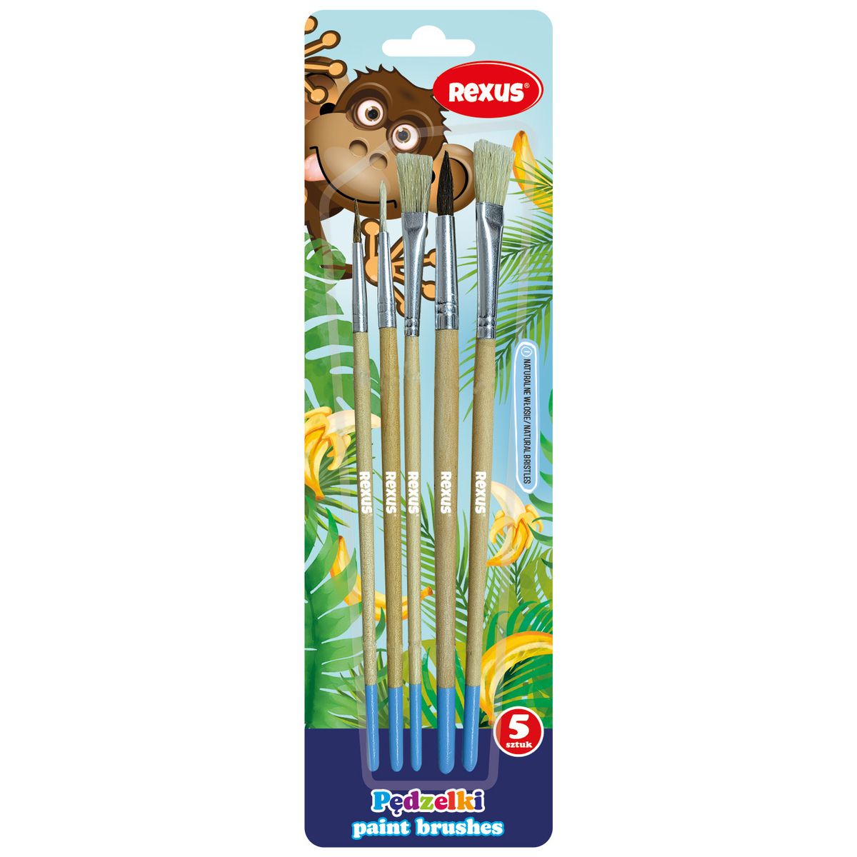Pędzel Rexus KIDS z naturalnego włosia nr mix Rexus (0910)