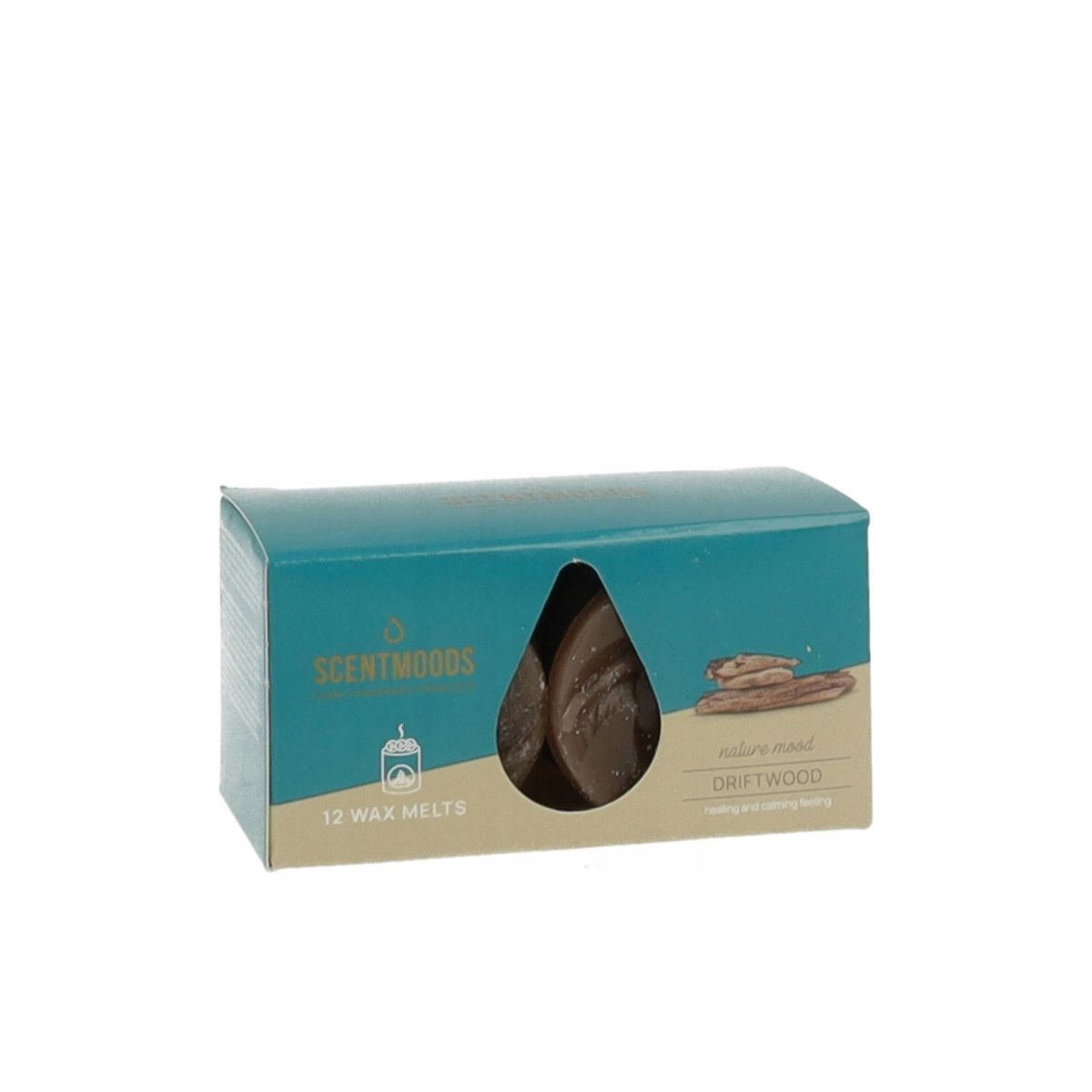 Świeca ScentMoods wosk zapachowy Driftwood 12 sztuk Pavoncella (8720935400370)