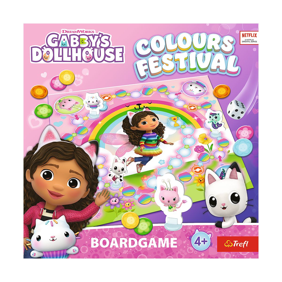 Gra planszowa Colours Festival Koci Domek Gabi Trefl (02594)