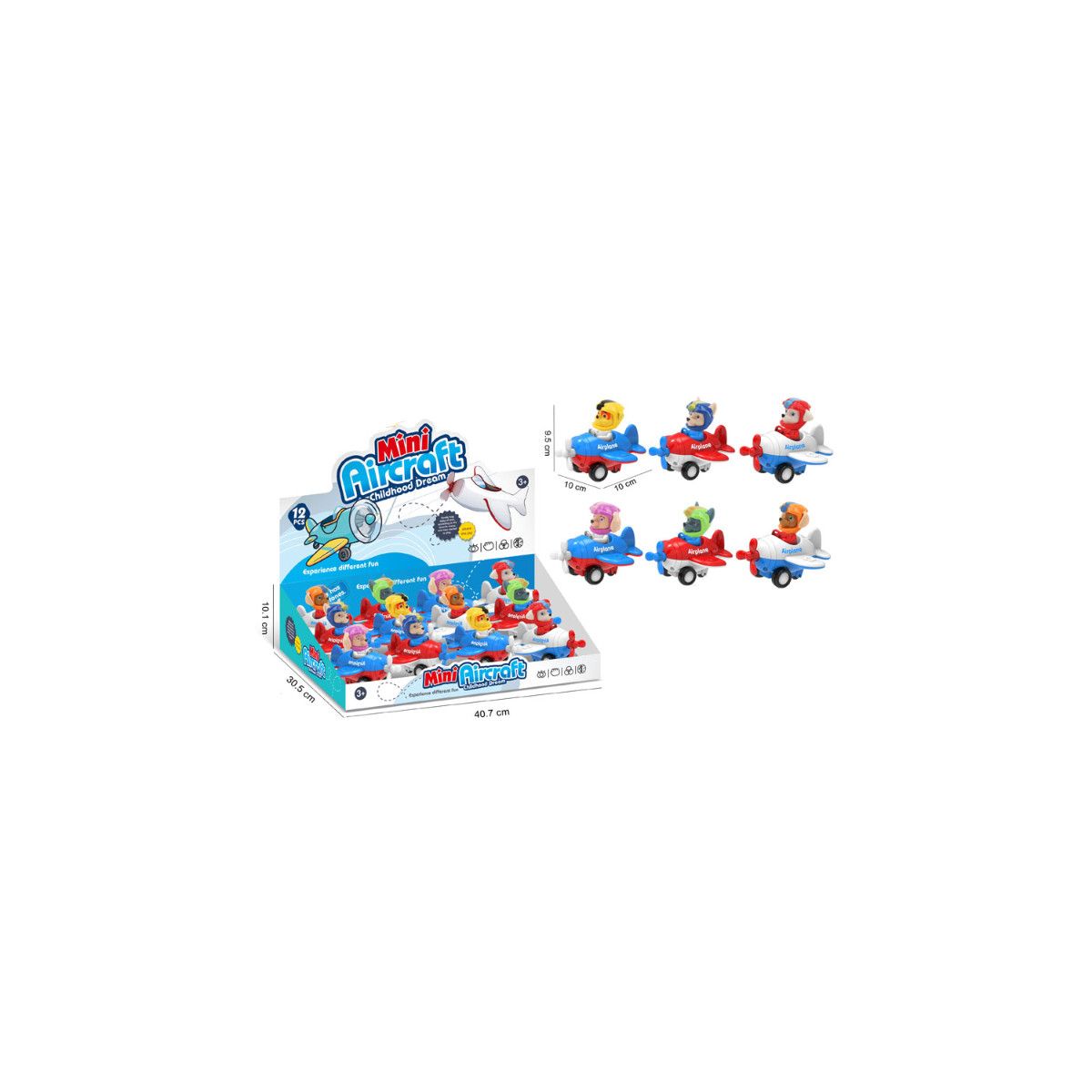 Samolot 10cm piesek Bigtoys (BSAM9129)