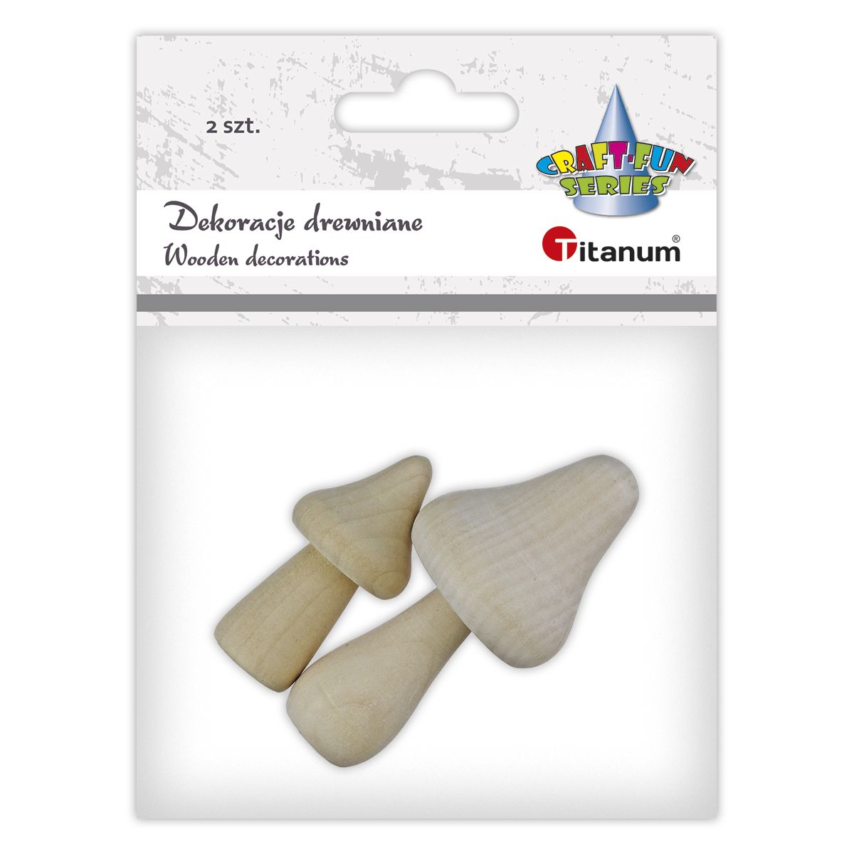 Ozdoba drewniana Craft-Fun Series grzybki Titanum (25BJ033138)