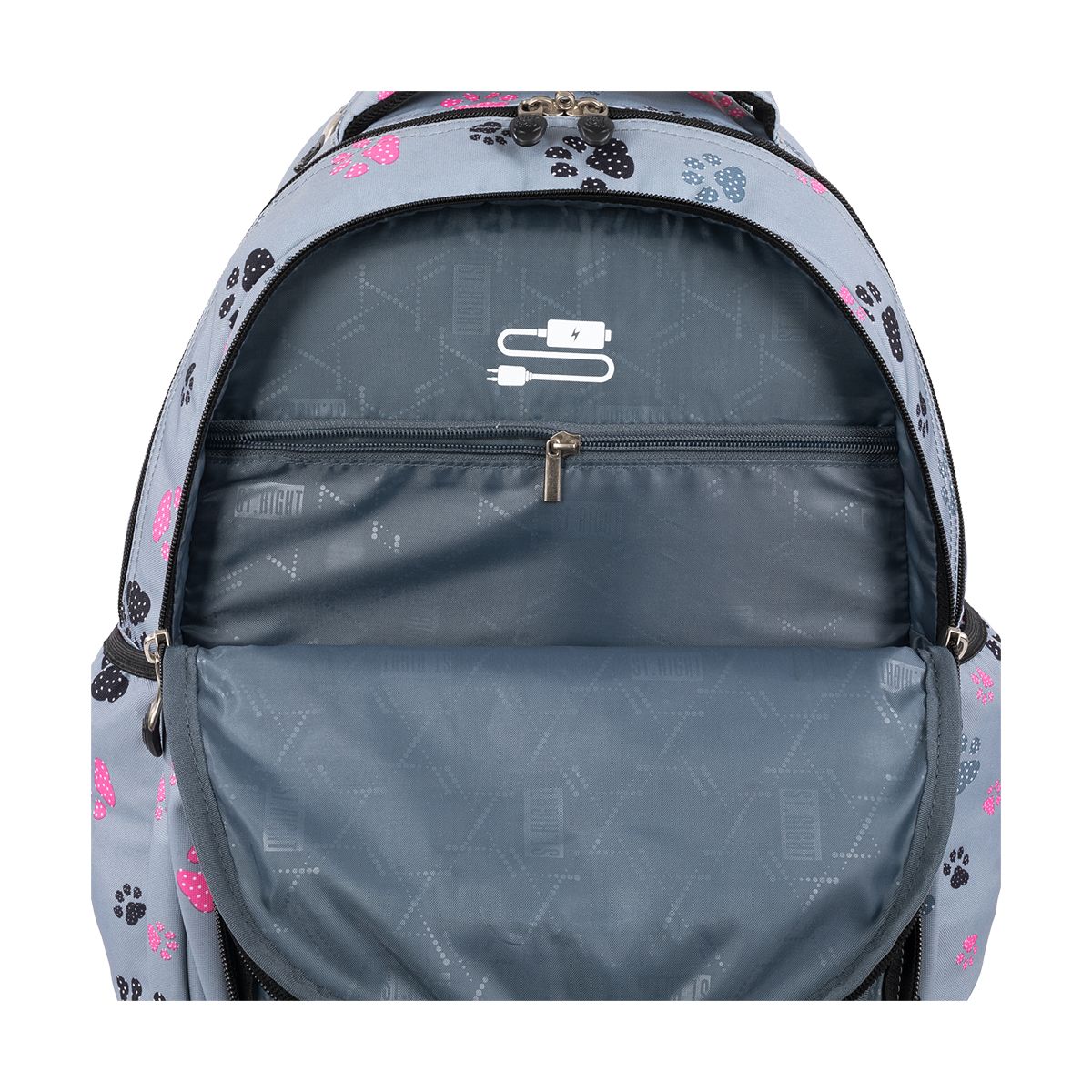 Plecak paws na kółkach TB-01 wkład St.Right (5903235655401)