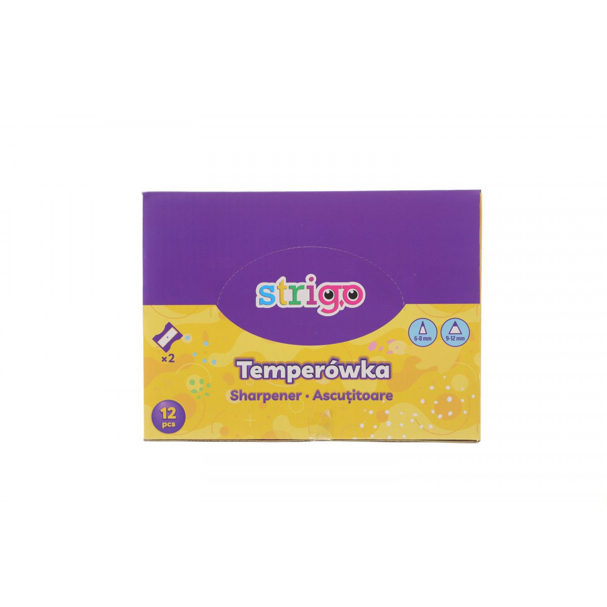 Temperówka 6930518946641 mix plastik Strigo (SSC176)