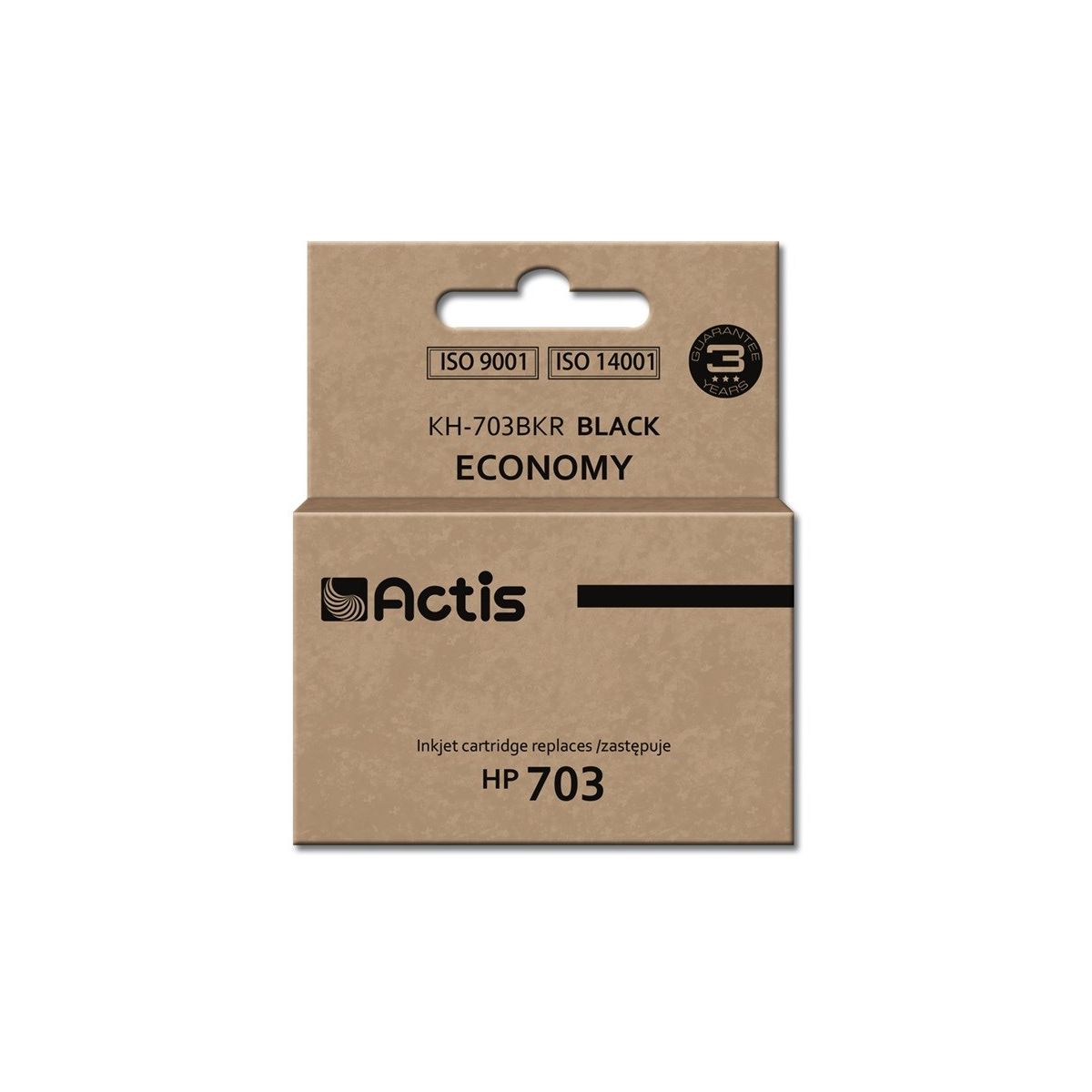 Tusz (cartridge) alternatywny Actis HP 703 CD887 czarny 15ml (EXPACSAHP0034)