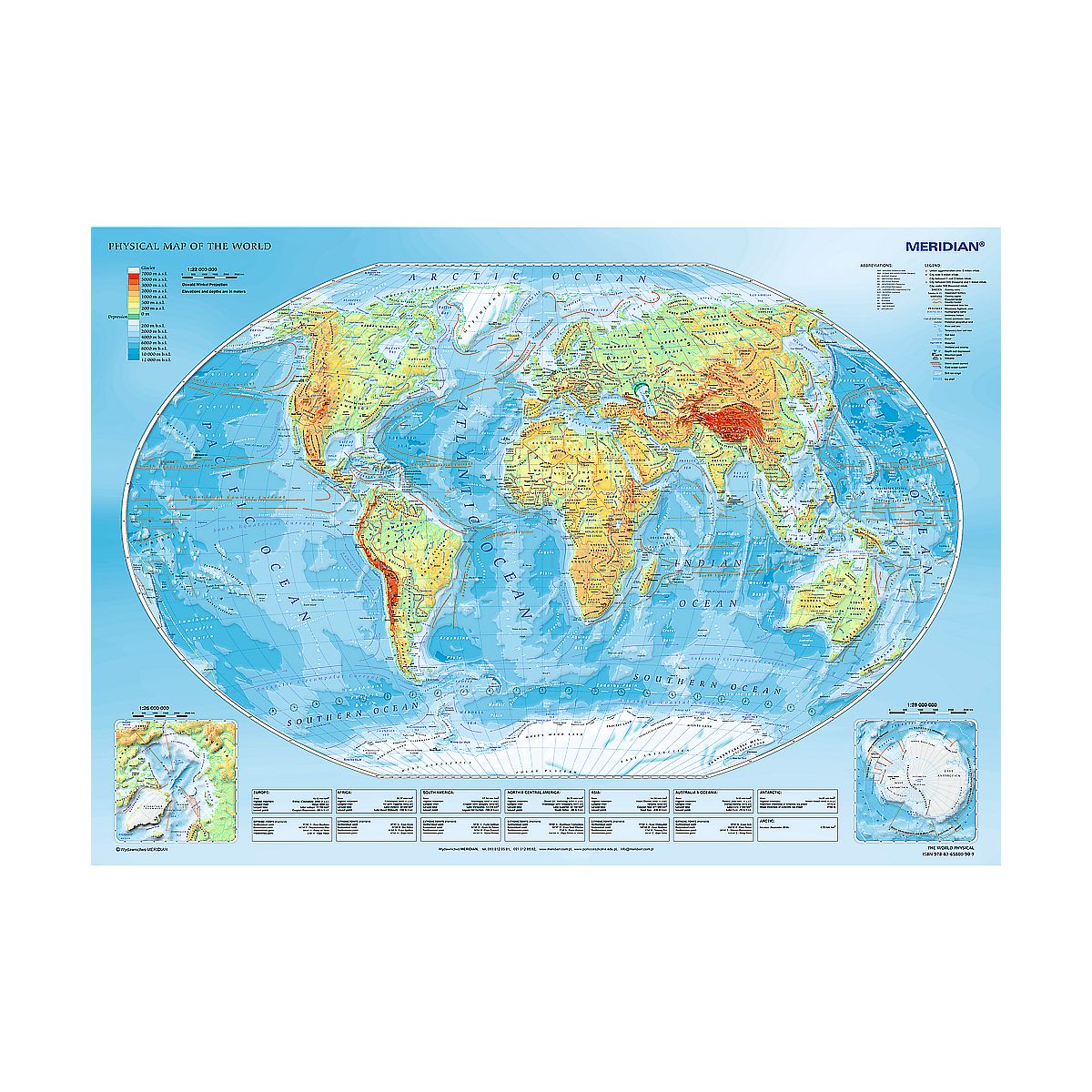Puzzle mapa fizyczna świata 1000 el. Trefl (10463)