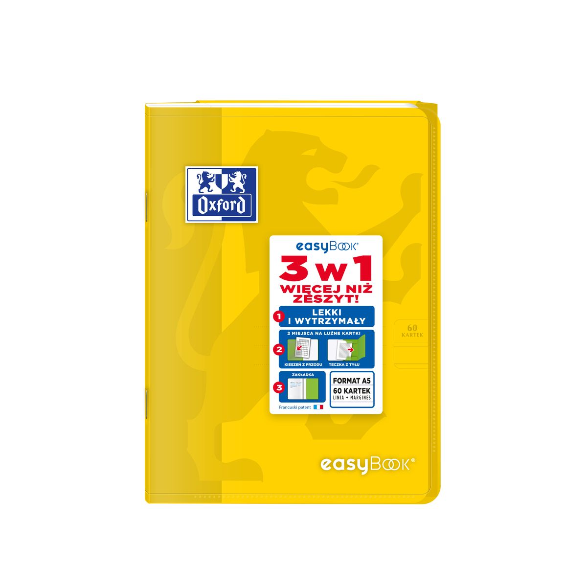 Zeszyt EASYBOOK A5 60k. 90g linia Oxford (400146694)