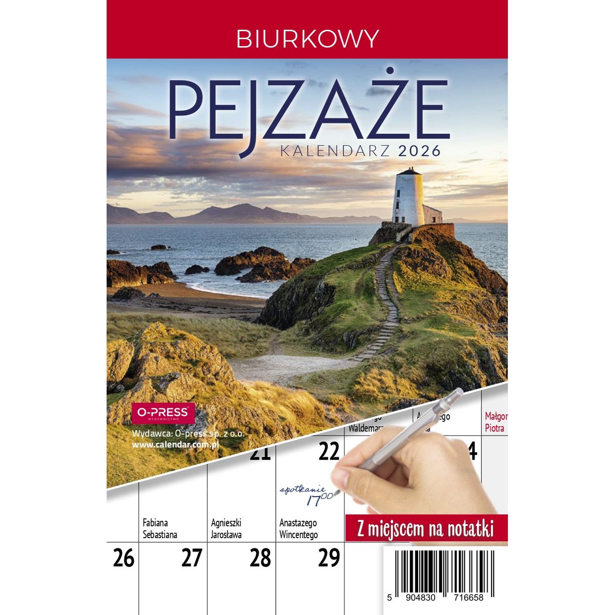 Kalendarz biurkowy (308046) k:510-83 miesięczny Pejzaże 240mm x 150mm Press (5904830713602)