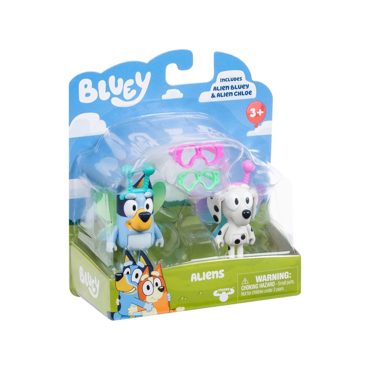 Figurka Tm Toys Bluey Blue 2pak Kosmici Bluey i Chloe (BLU17617)