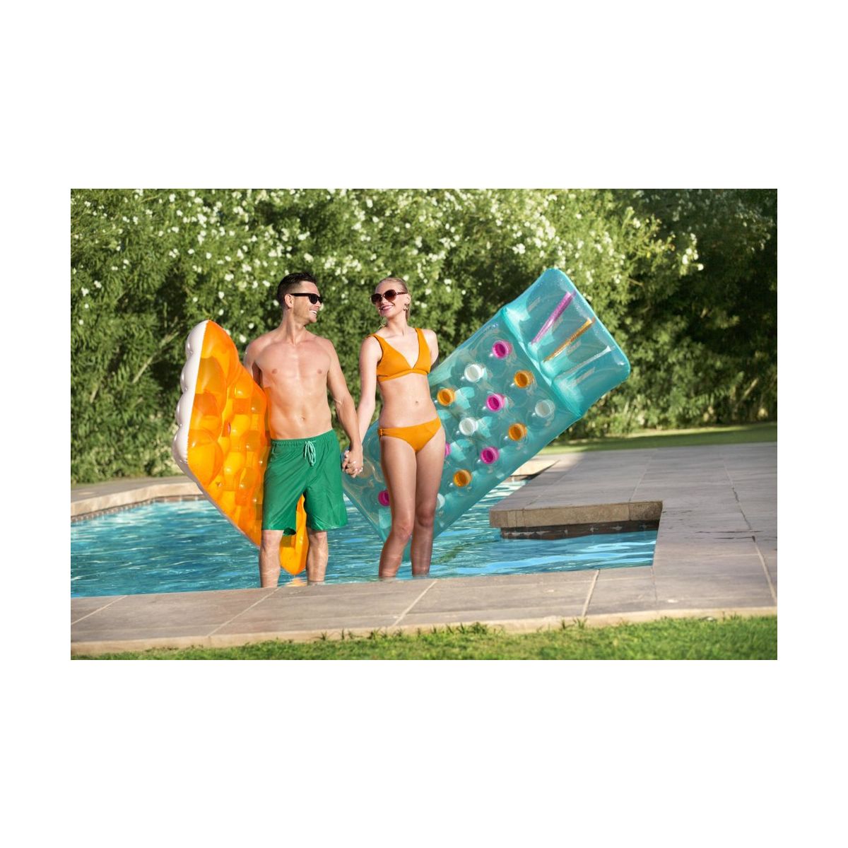 Materac dmuchany Best Way Żółty 188 x 71 cm (9682)