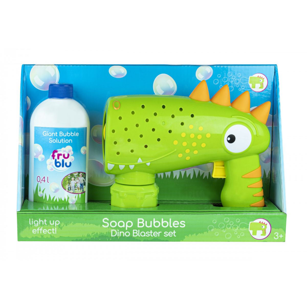 Bańki mydlane Tm Toys Fru Blu Blaster Dino + Płyn 0,4L (DKF0160)