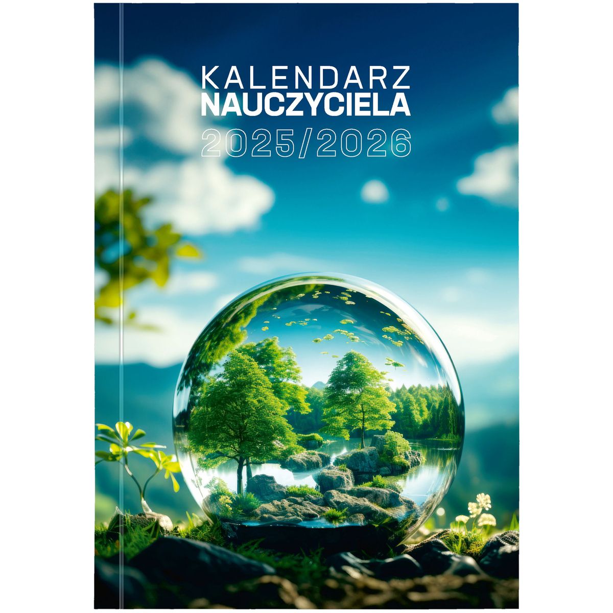 Kalendarz nauczyciela książkowy (terminarz) (403020) k:536-96 PCV EKO bezbarwny B6 Wydawnictwo Wokół Nas (A5TN089B)