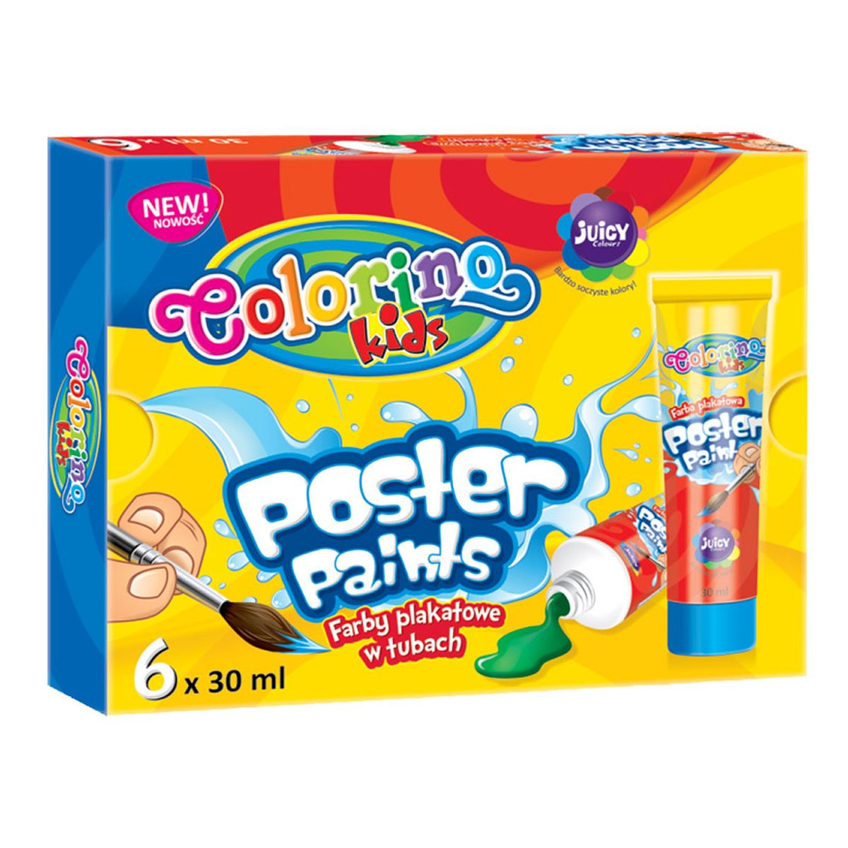 Farby plakatowe colorino kolor: mix 30ml 6 kolor. Patio (57332)
