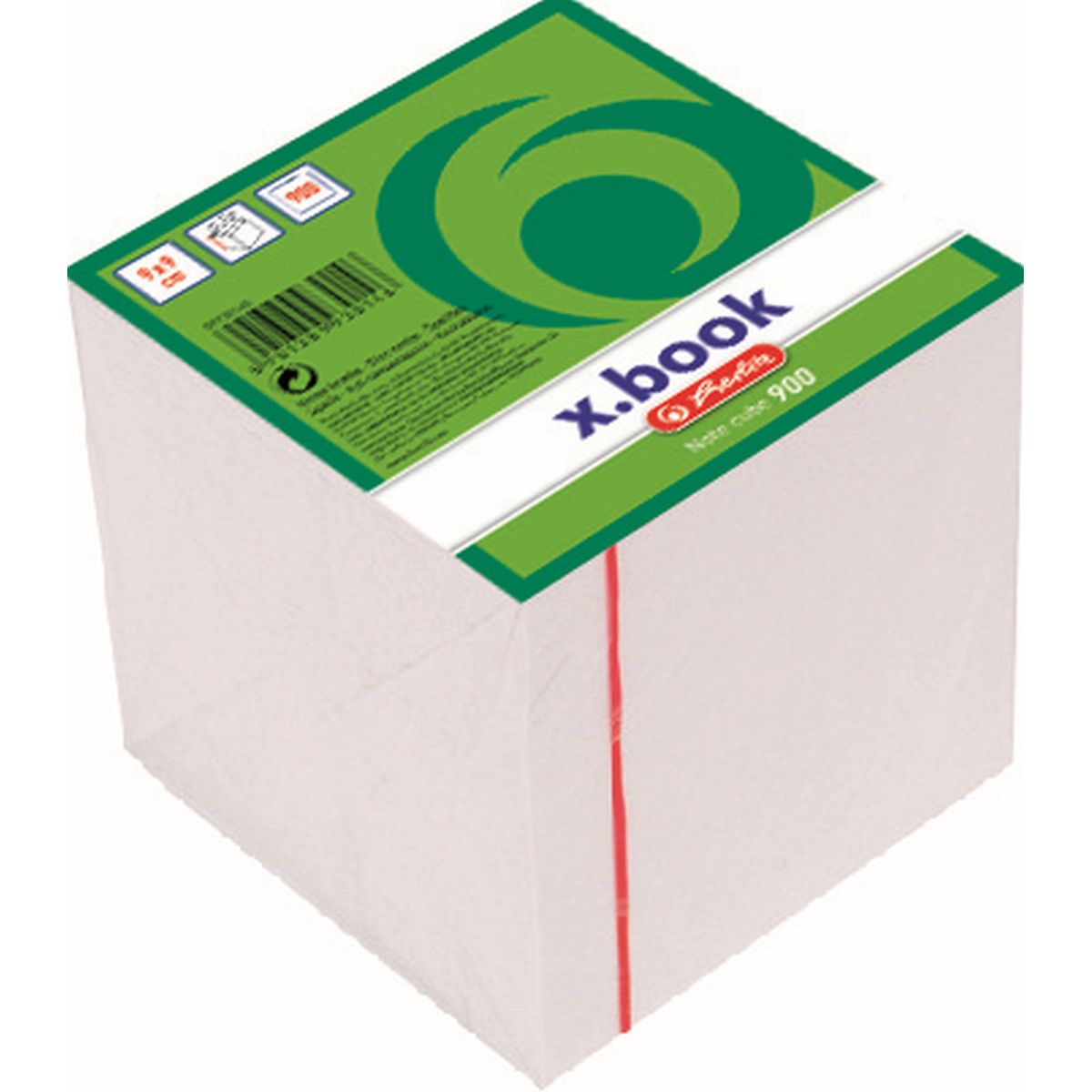 Kostka papierowa 9930140 biały [mm:] 90x90x 90 Herlitz (300023301)