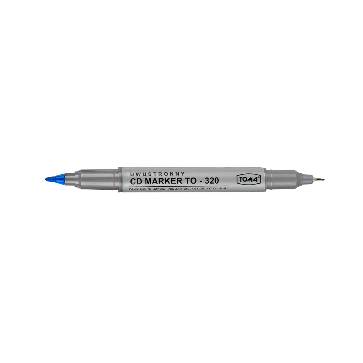 Marker do cd Toma niebieski dwustronny, niebieski 0,5-1,0mm (To-320)