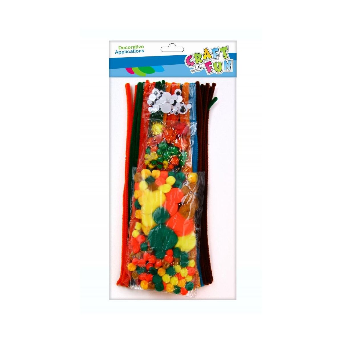 Zestaw kreatywny pompon i druciki Craft with Fun (463781)