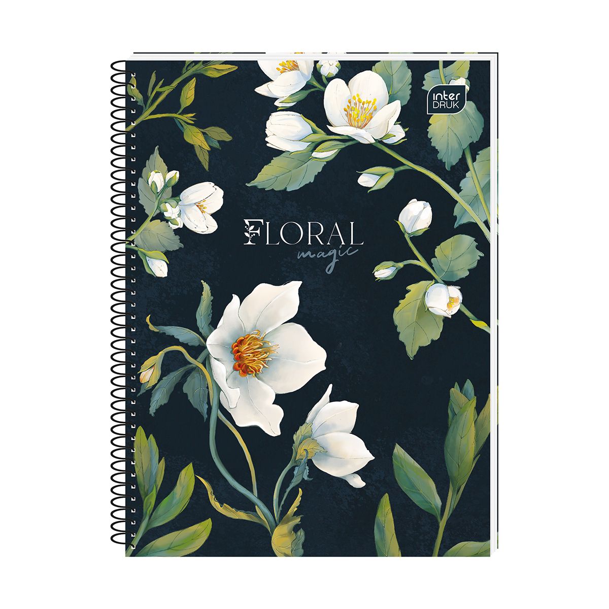 Kołozeszyt (kołonotatnik) Hybrid Fiori A6 80k. 70g krata Interdruk