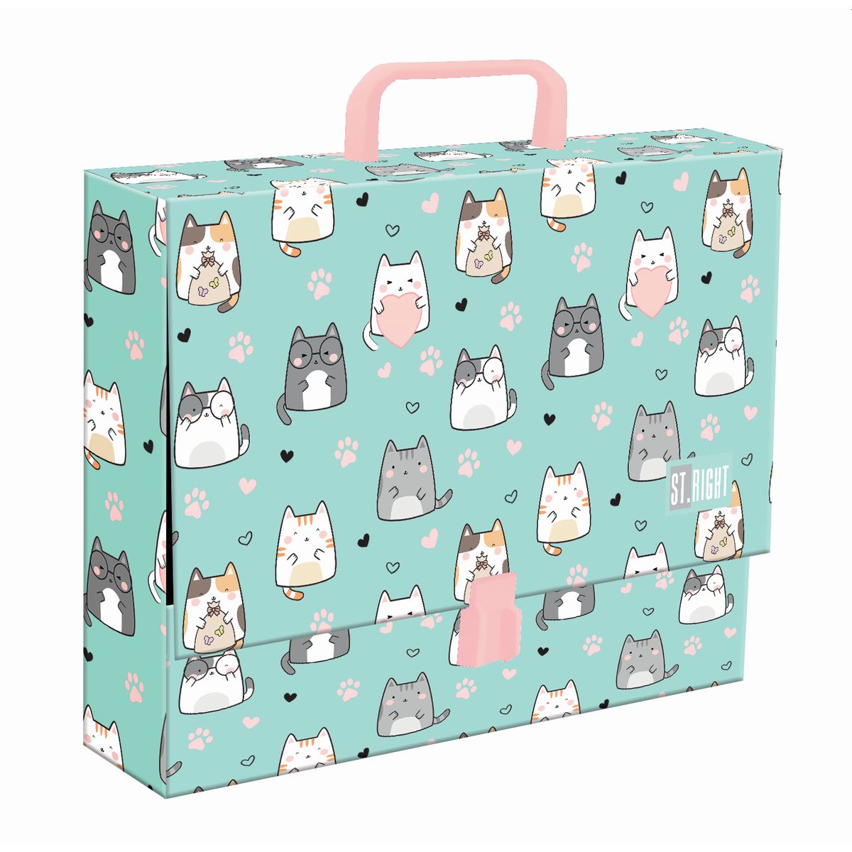 Teczka kartonowa na zatrzask Charming Cats A4 różne [mm:] 330x90 Unipap