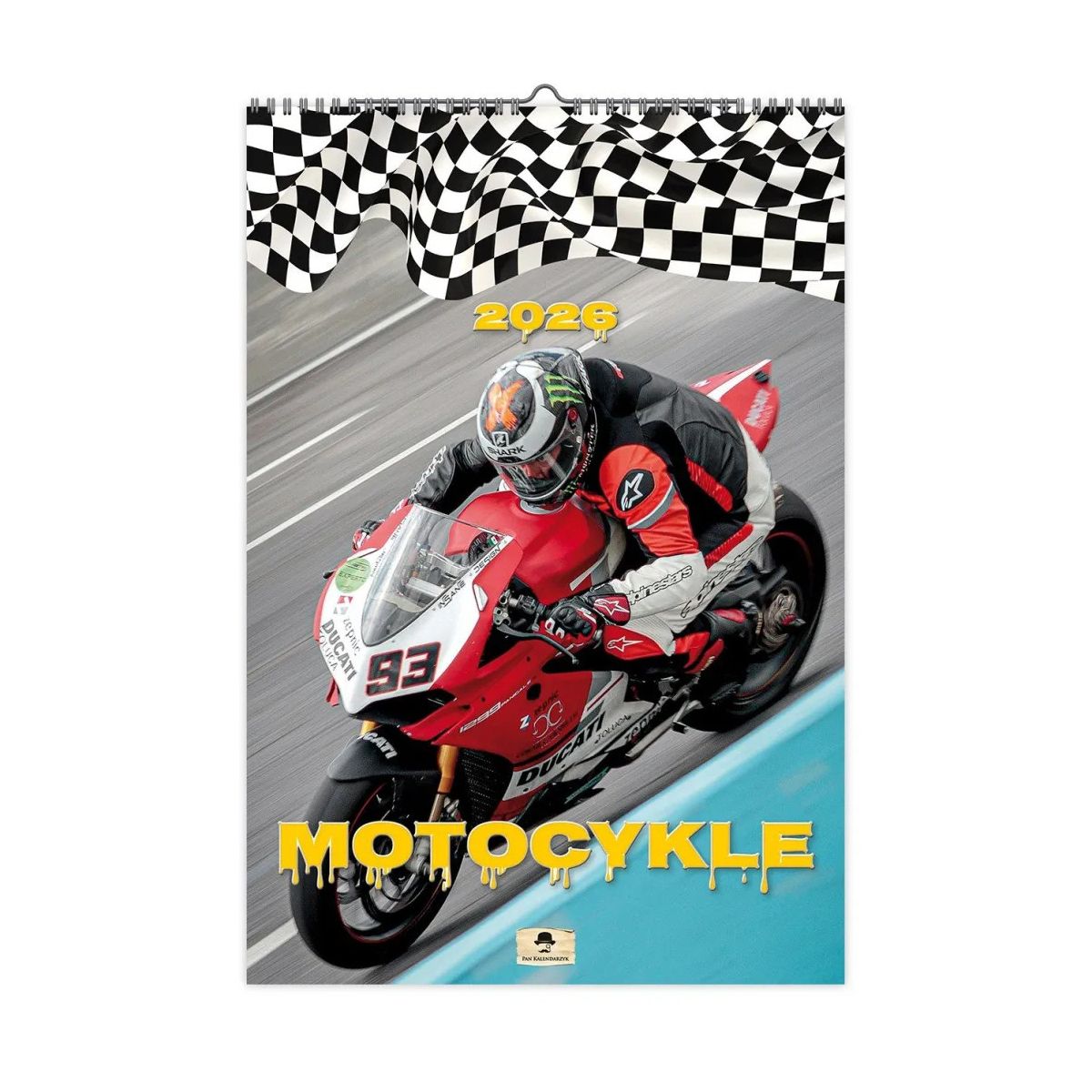 Kalendarz ścienny MOTOCYKLE 320mm x 470mm Pan Kalendarzyk (A3 VD.21)