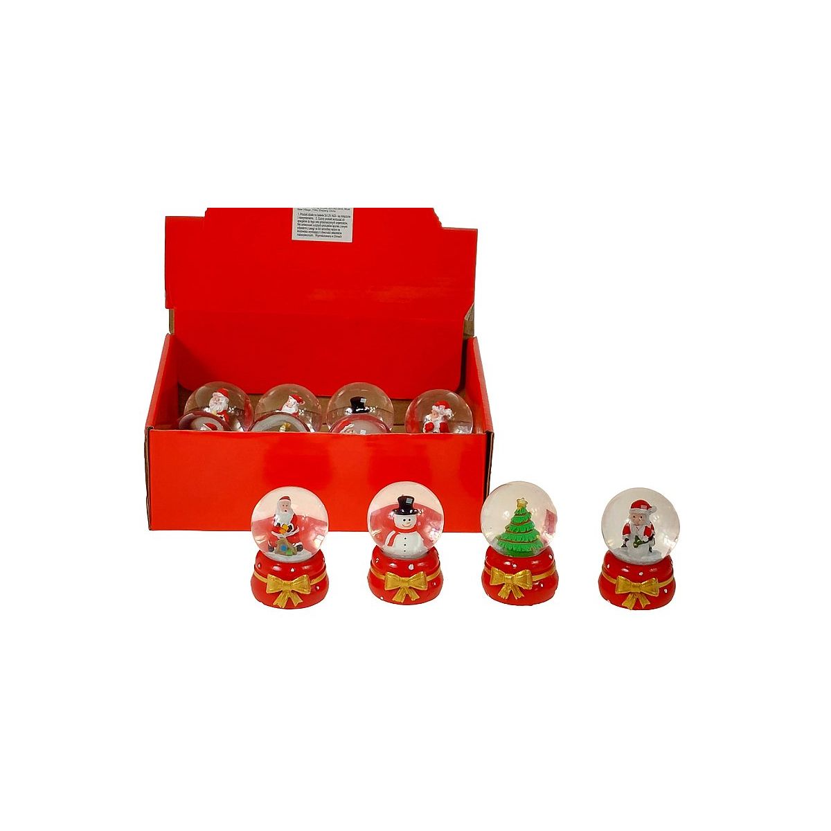 Ozdoba świąteczna kula śnieżna 6x4cm Adar (606104)