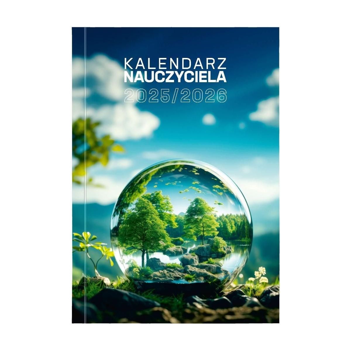 Kalendarz nauczyciela książkowy (terminarz) (403020) k:536-96 PCV EKO bezbarwny B6 Wydawnictwo Wokół Nas (A5TN089B)
