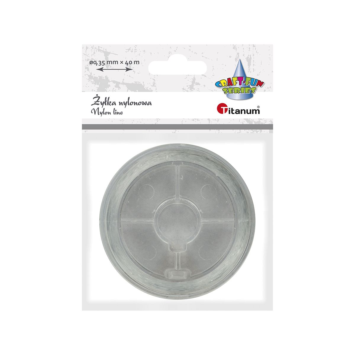 Żyłka ozdobna Craft-Fun Series 0,35 mm x 40 m przezroczysta Titanum (nylon)