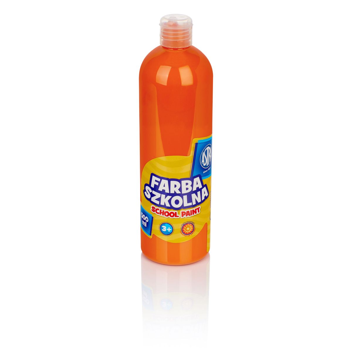 Farby plakatowe Astra kolor: pomarańczowy 500ml 1 kolor. (301112007)