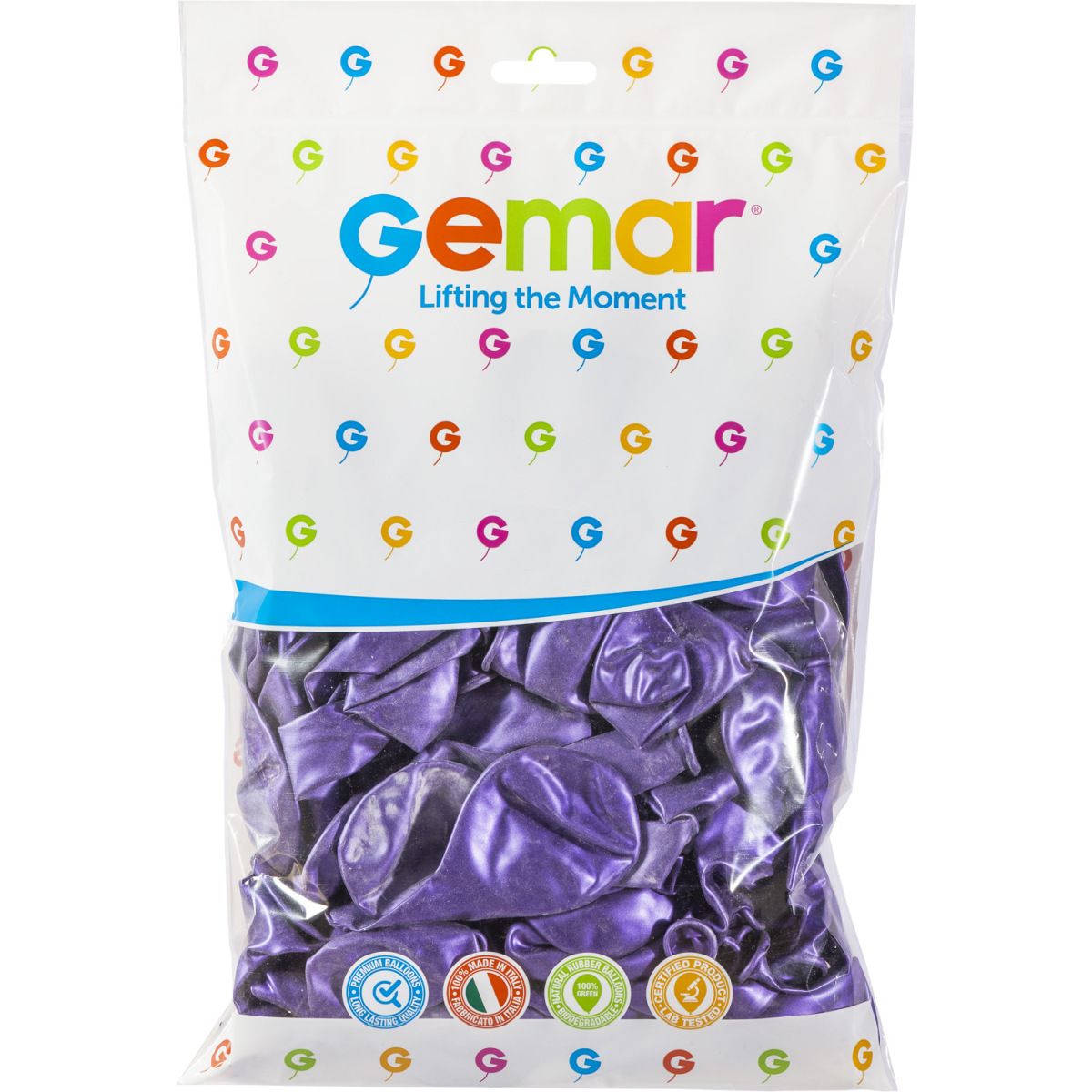 Balon gumowy metalizowany 10cal (GM110/FI/34)